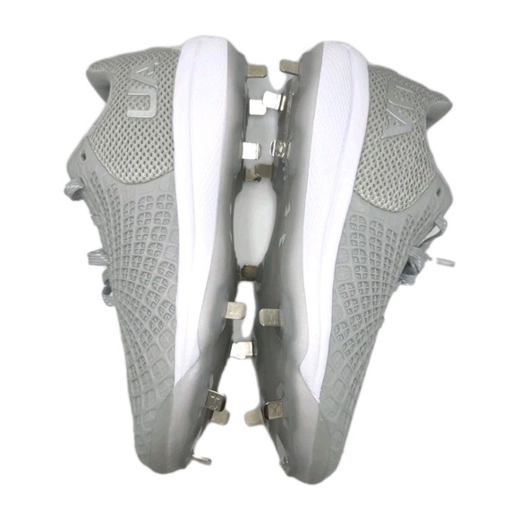 Under Armour UA Glyde 2 MT Metal Softball Cleats Grey US Size 8.5 - Picture 4 of 6